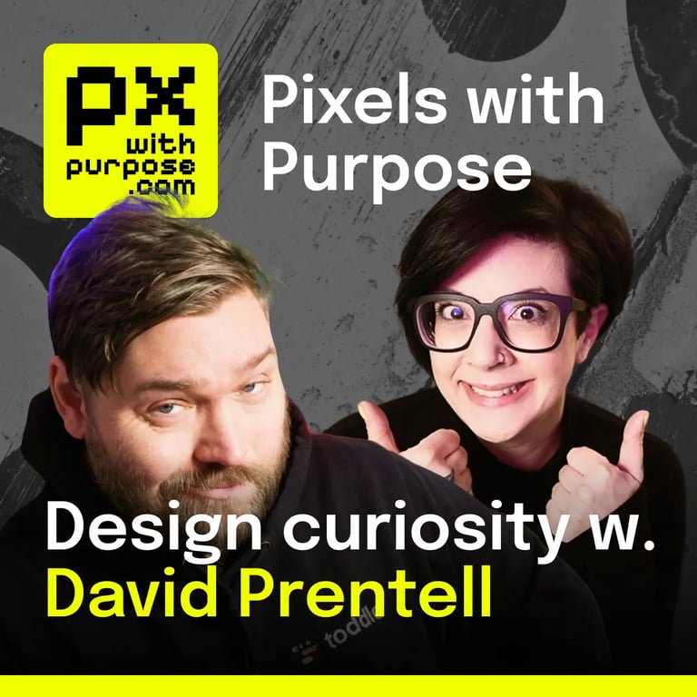 Cover image for the Nordcraft podcast called "Pixels with Purpose"